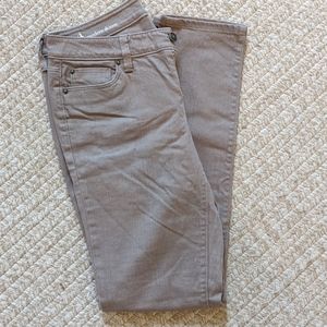 Women's LOFT Modern Skinny Jeans, Light Brown Sz 4